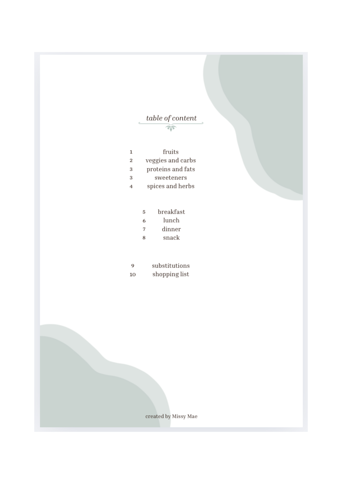 Anti inflammatory mini cookbook